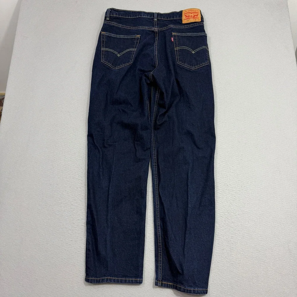Levi Strauss Jeans Men's 36x32 Blue 550 Relaxed Fit Tapered Leg Denim 00550-0061
